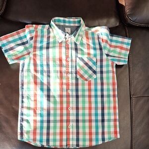 Polarn O. Pyret Multicolor Plaid Button Down Shirt